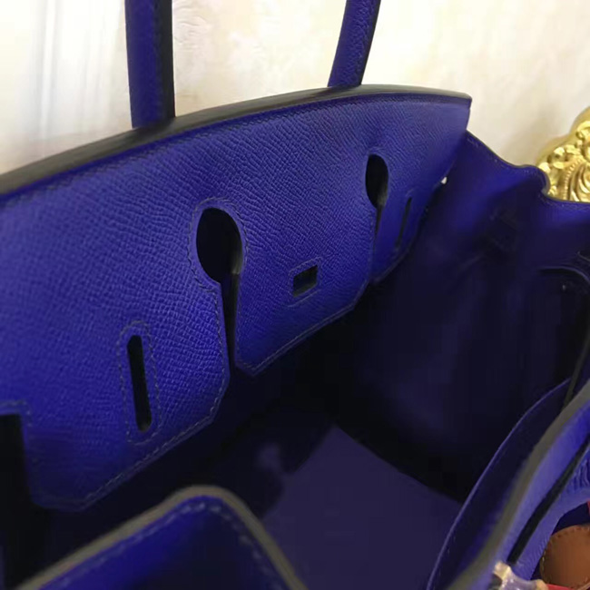 エルメス バーキン30 ブルーエレクトリック ヴォーエプソン ゴールド金具