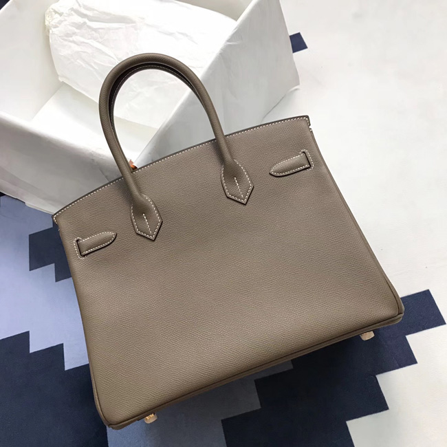 エルメス バーキン30 エトゥープ ヴォーエプソン ゴールド金具