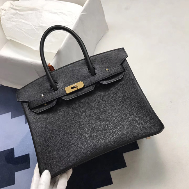 エルメス バーキン30 ブラック トゴ ゴールド金具