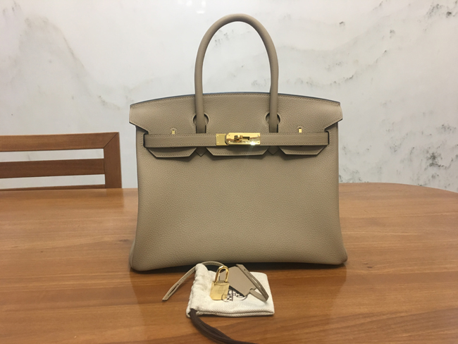 エルメス バーキン30 トゥルティエールグレー トゴ ゴールド金具