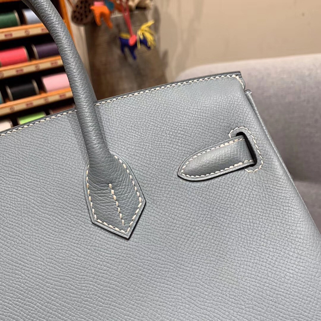 エルメス バーキン30 ブルーラン ヴォーエプソン ゴールド金具