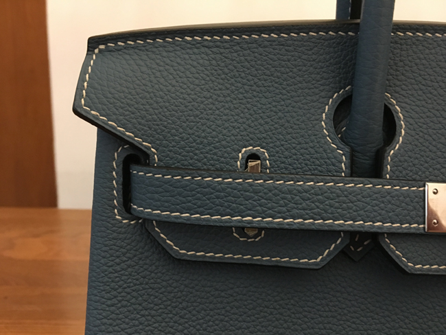 エルメス バーキン30 ブルージーン トゴ シルバー金具