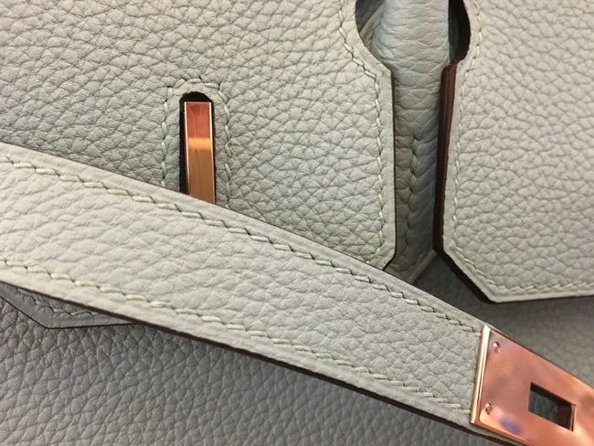 エルメス バーキン30 ブルーアトール トゴ シルバー金具
