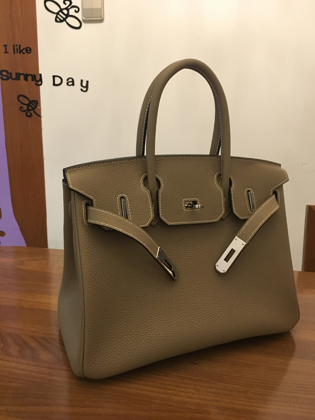 エルメス バーキン30 トゥルティエールグレー トゴ シルバー金具