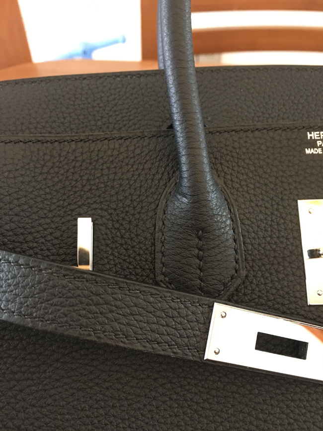 エルメス バーキン30 ブラック トゴ シルバー金具