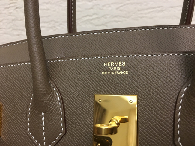 エルメス バーキン30 エトゥープ ヴォーエプソン ゴールド金具