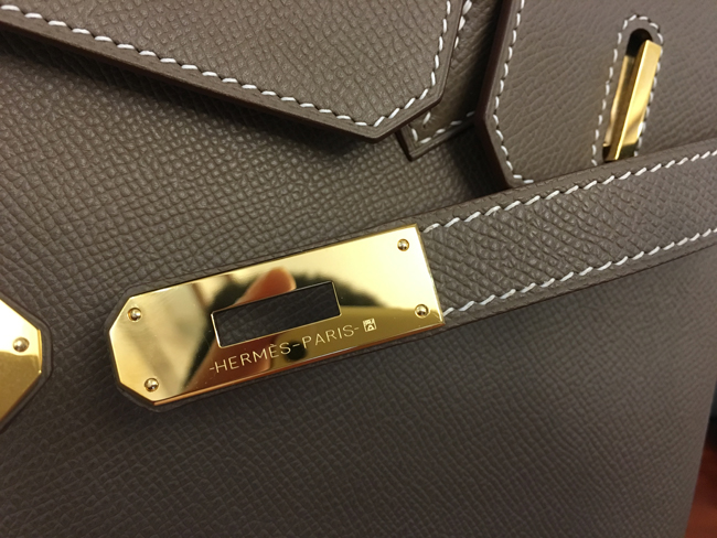エルメス バーキン30 エトゥープ ヴォーエプソン ゴールド金具