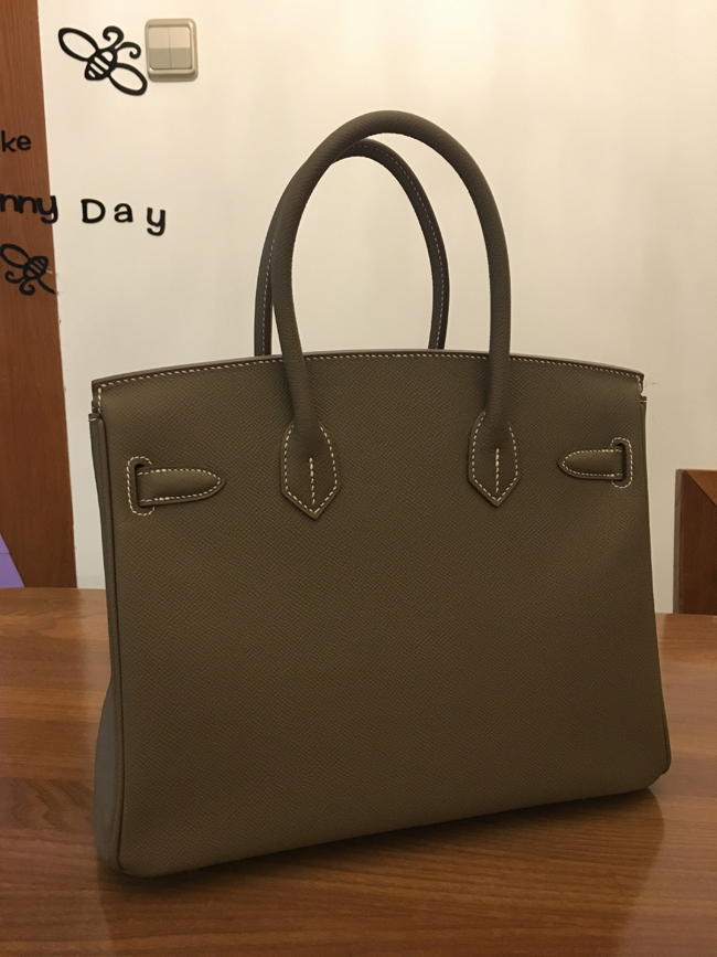 エルメス バーキン30 エトゥープ ヴォーエプソン シルバー金具