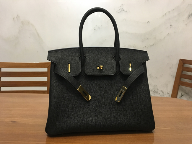 エルメス バーキン30 ブラック トゴ ゴールド金具