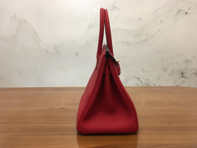 エルメス バーキン30 ルージュガランス トゴ ゴールド金具