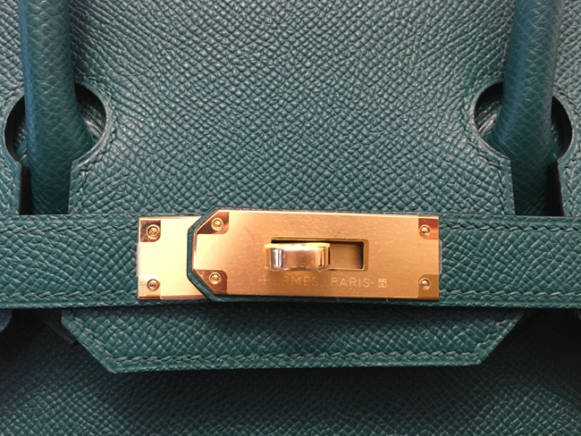 エルメス バーキン30 マラカイト ヴォーエプソン ゴールド金具