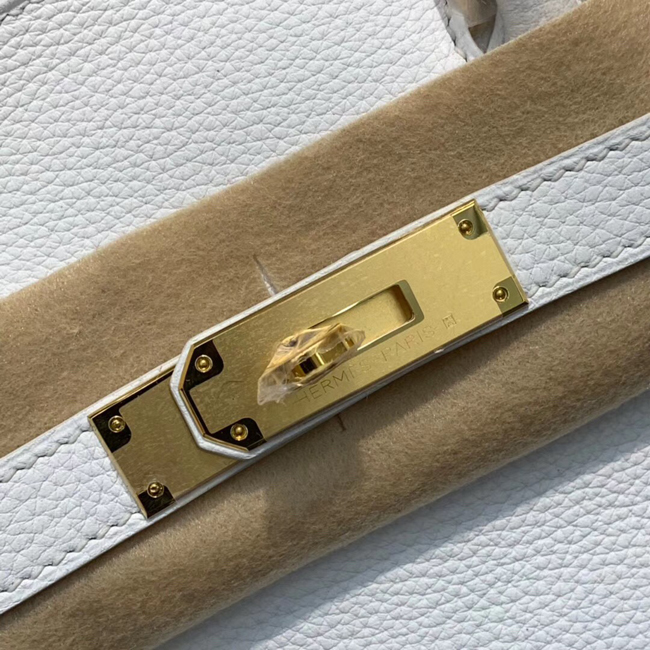 エルメス バーキン30 ホワイト トリヨンクレマンス ゴールド金具