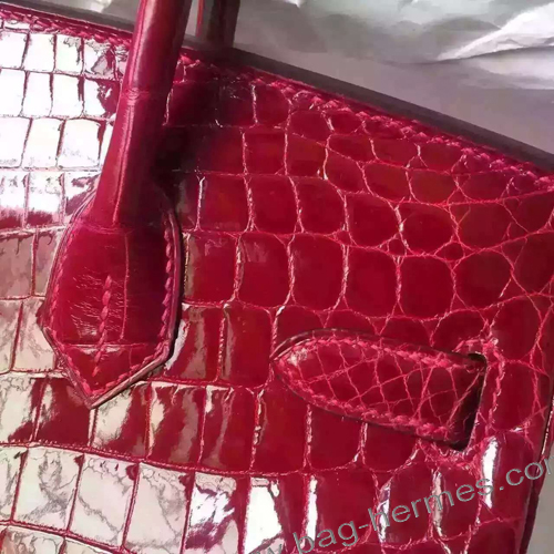 エルメス バーキン30 ブーゲンビリエ クロコダイル シルバー金具