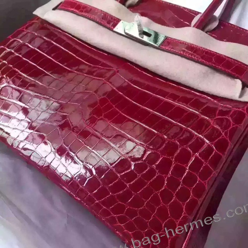 エルメス バーキン30 ブーゲンビリエ クロコダイル シルバー金具