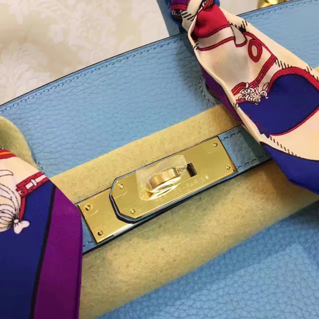 エルメス　バーキン30　ブルーパラダイス　トゴ　ゴールド金具