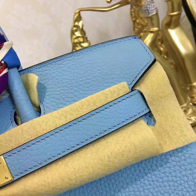 エルメス　バーキン30　ブルーパラダイス　トゴ　ゴールド金具