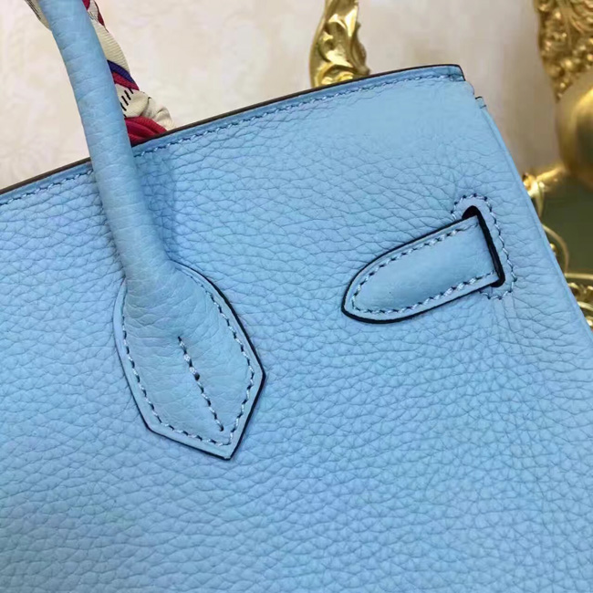 エルメス　バーキン30　ブルーパラダイス　トゴ　ゴールド金具