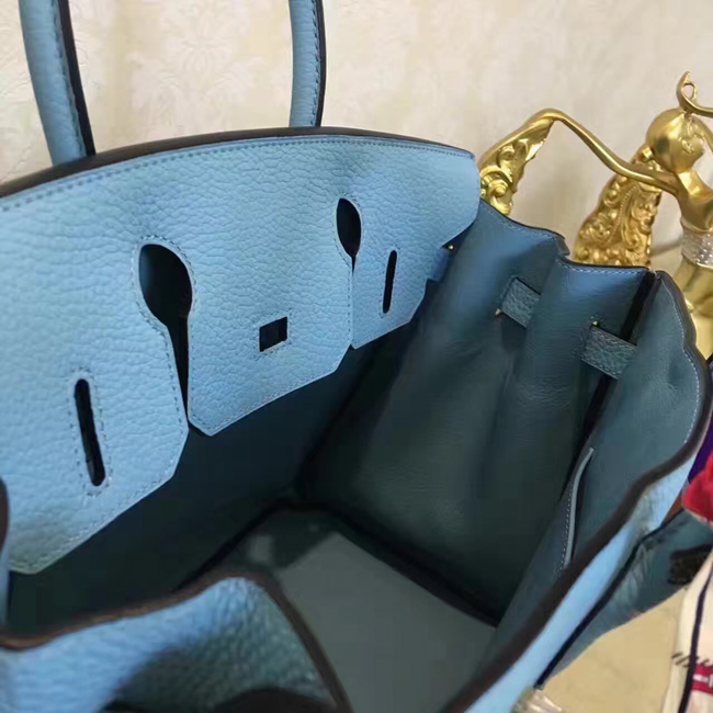 エルメス　バーキン30　ブルーパラダイス　トゴ　ゴールド金具