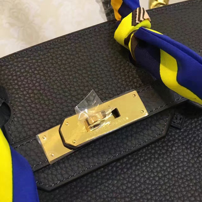 エルメス　バーキン30　グラファイト　トゴ　ゴールド金具
