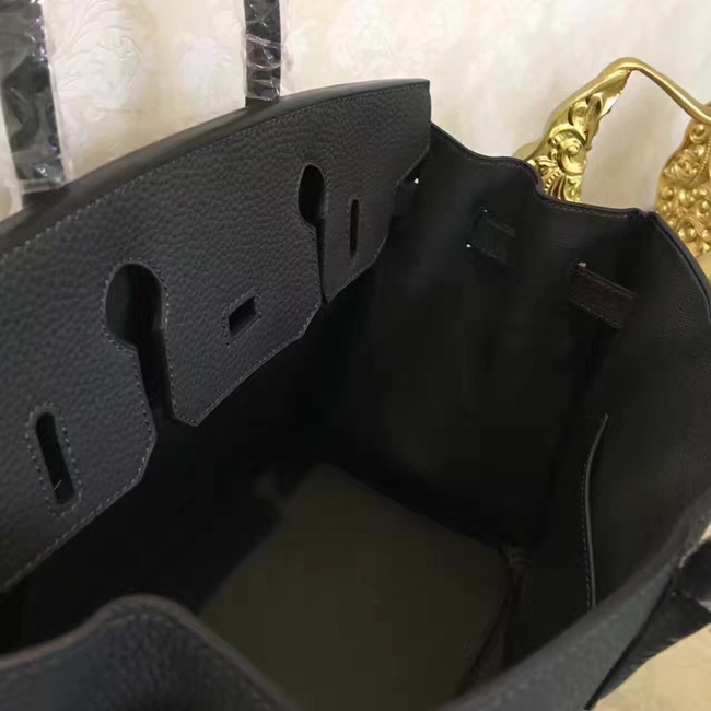 エルメス　バーキン30　グラファイト　トゴ　ゴールド金具