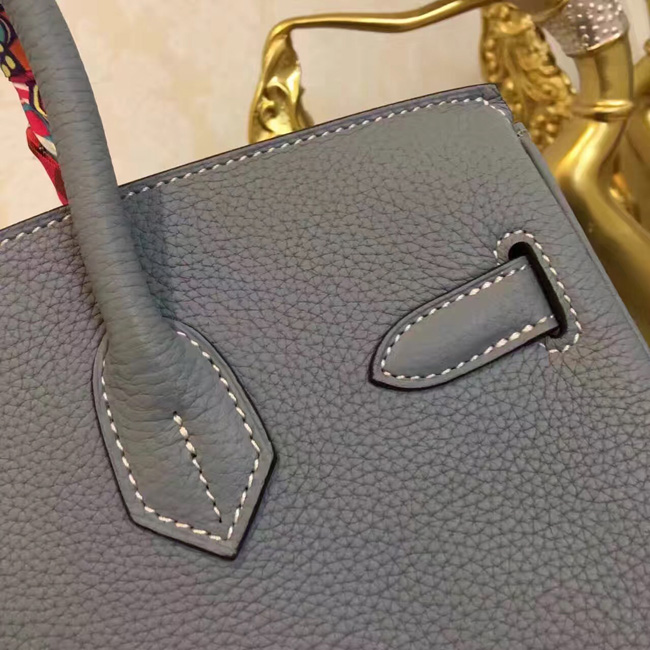 エルメス　バーキン30　ブルーラン　トゴ　ゴールド金具