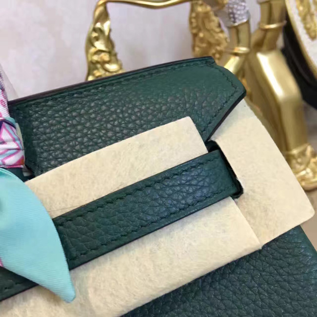 エルメス　バーキン30　マラカイト　トゴ　シルバー金具