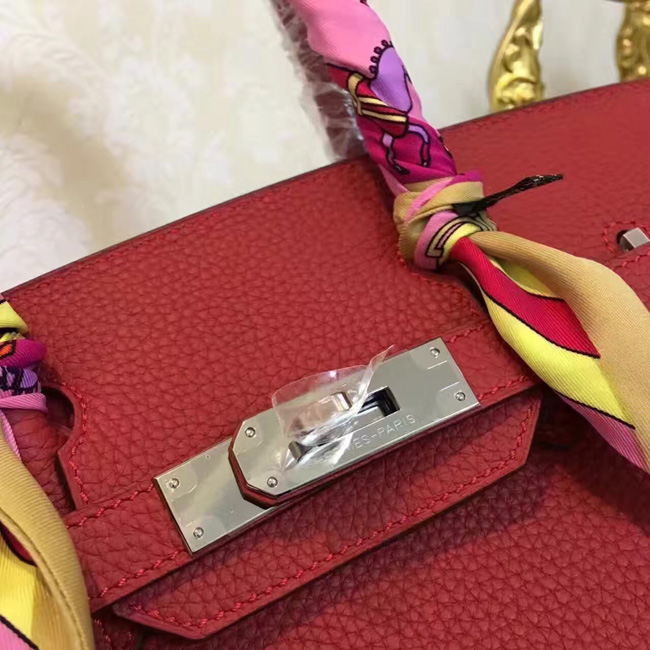 エルメス　バーキン30　ルージュアッシュ　トゴ　シルバー金具