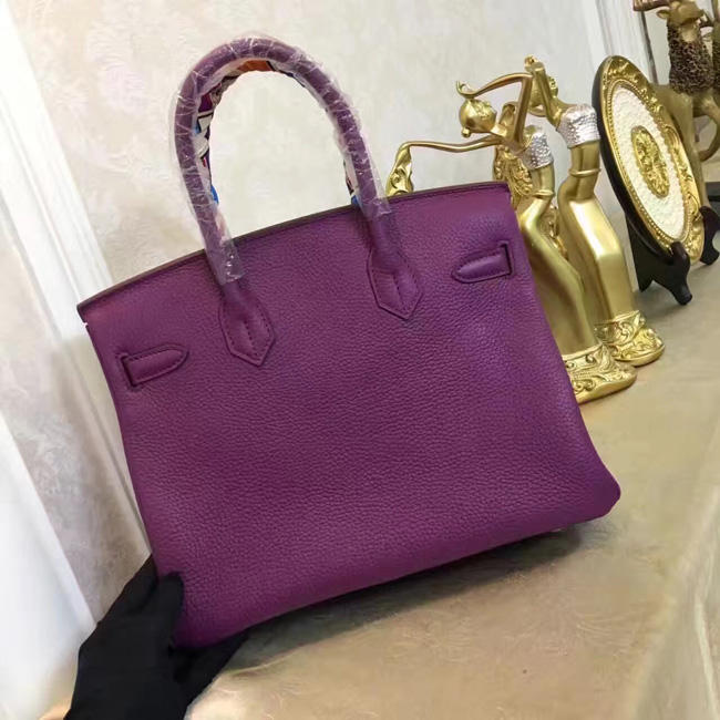 エルメス　バーキン30　アネモネ　トゴ　シルバー金具
