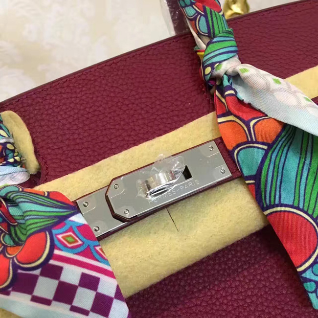 エルメス　バーキン30　ルビー　トゴ　シルバー金具