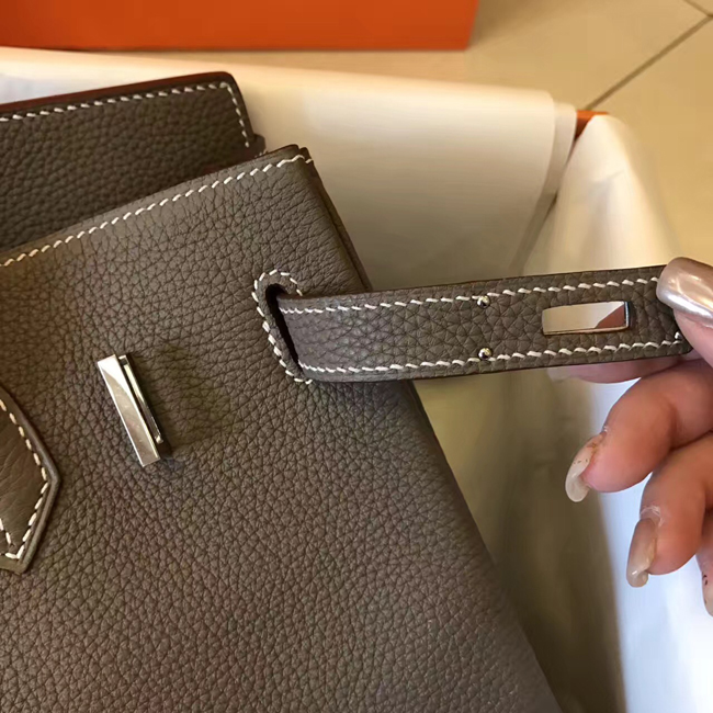 エルメス バーキン30 エトゥープ トゴ シルバー金具