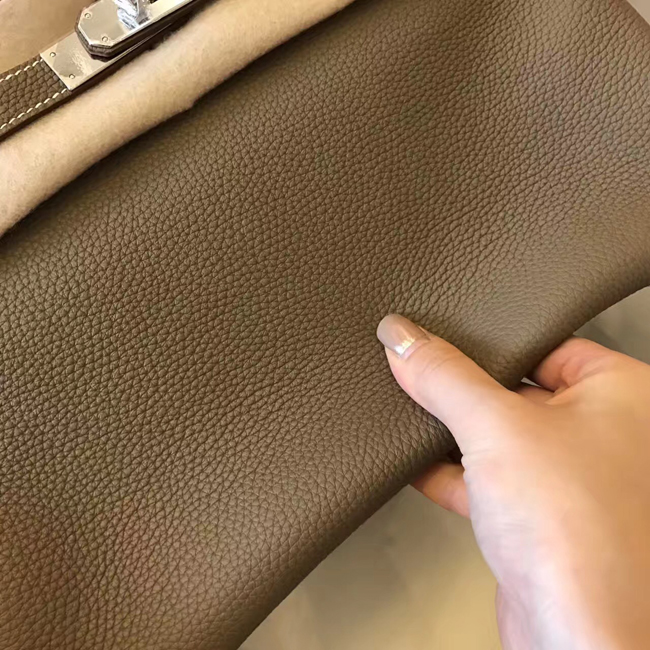 エルメス バーキン30 エトゥープ トゴ シルバー金具