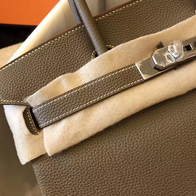 エルメス バーキン30 エトゥープ トゴ シルバー金具