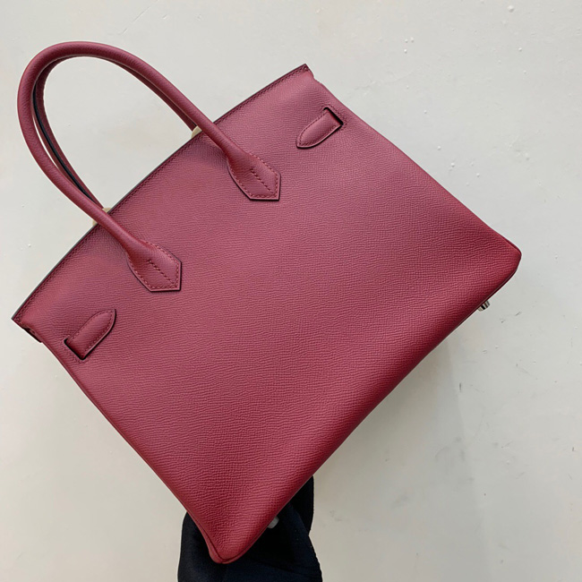 エルメス バーキン30 ルビー ヴォーエプソン シルバー金具