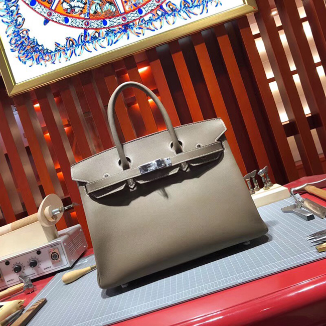 エルメス バーキン30 エトゥープ スイフト シルバー金具