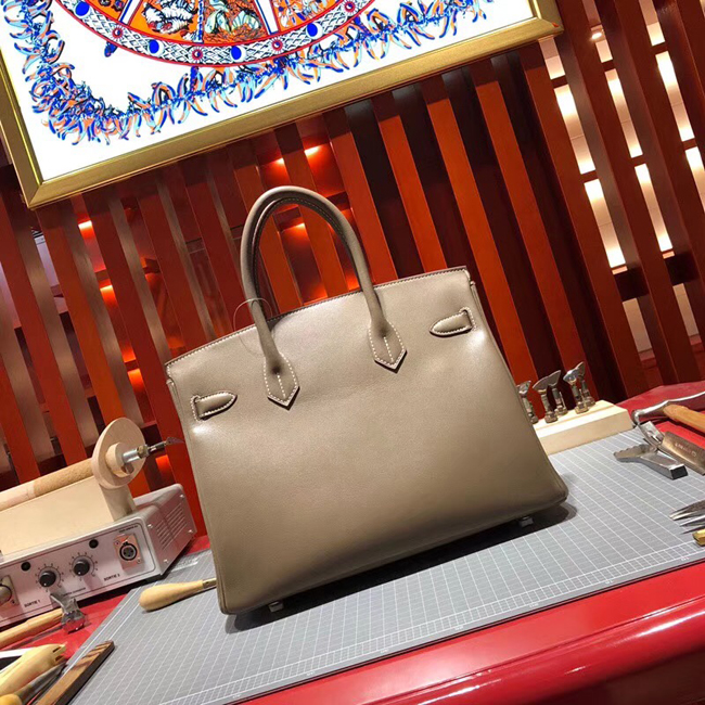 エルメス バーキン30 エトゥープ スイフト シルバー金具
