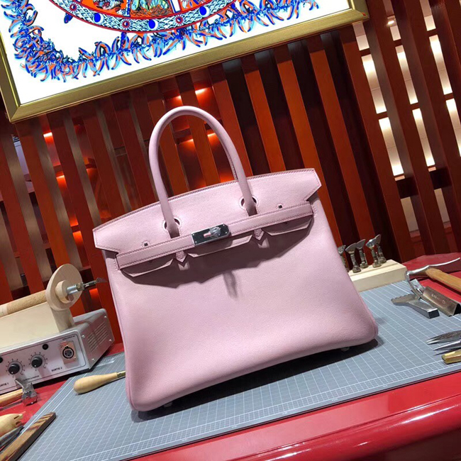 エルメス バーキン30 ローズサクラ スイフト シルバー金具