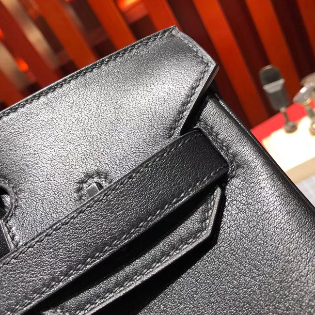 エルメス バーキン30 ブラック スイフト シルバー金具