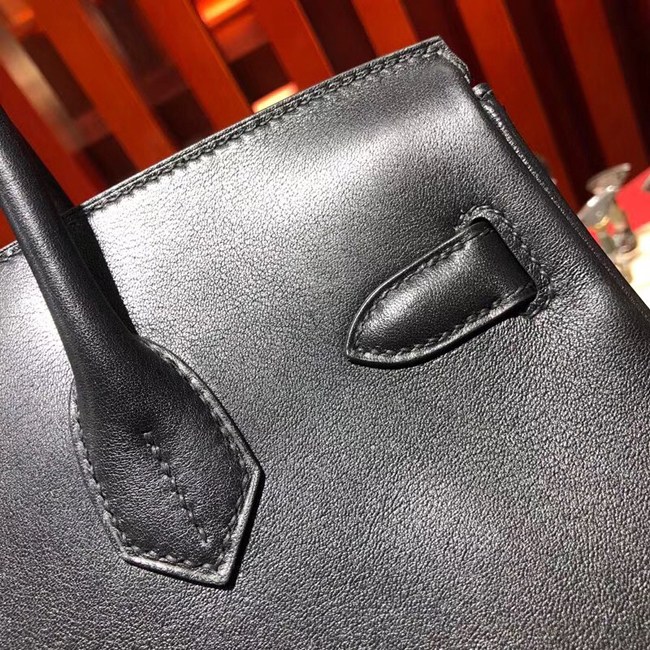エルメス バーキン30 ブラック スイフト シルバー金具
