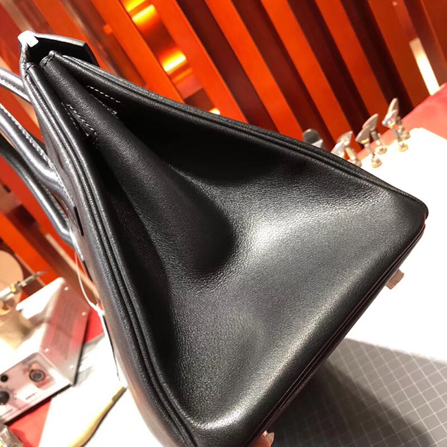エルメス バーキン30 ブラック スイフト シルバー金具