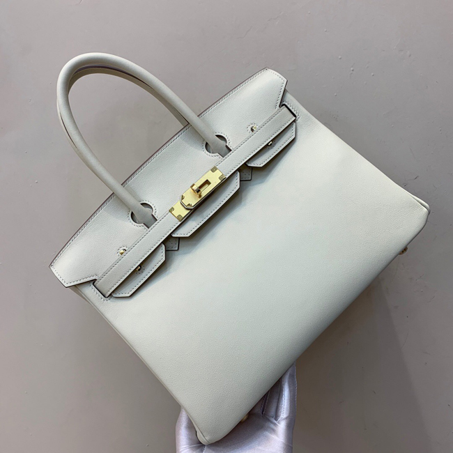 エルメス バーキン30 パールグレー スイフト ゴールド金具