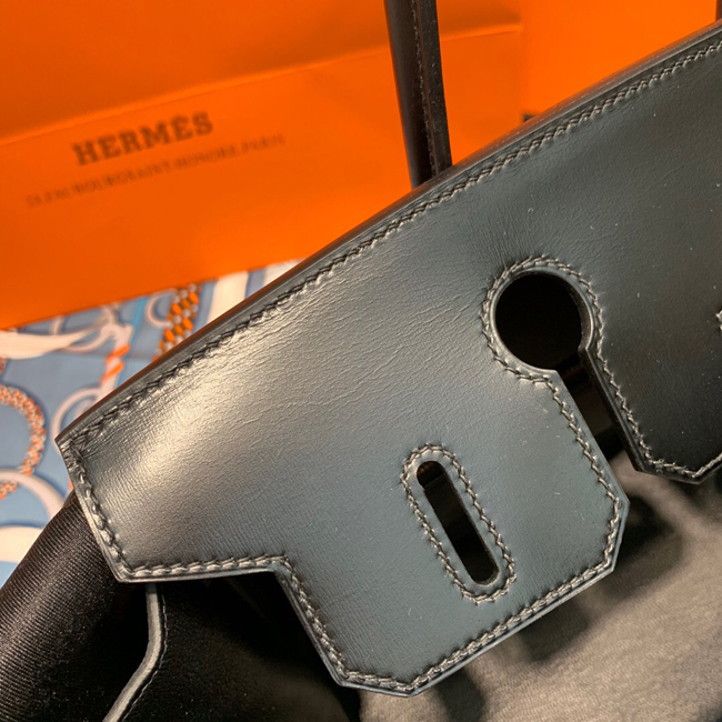 エルメス バーキン30 ブラック ボックスカーフ ゴールド金具