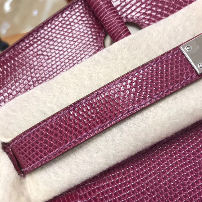 エルメス バーキン30 トスカ リザード シルバー金具