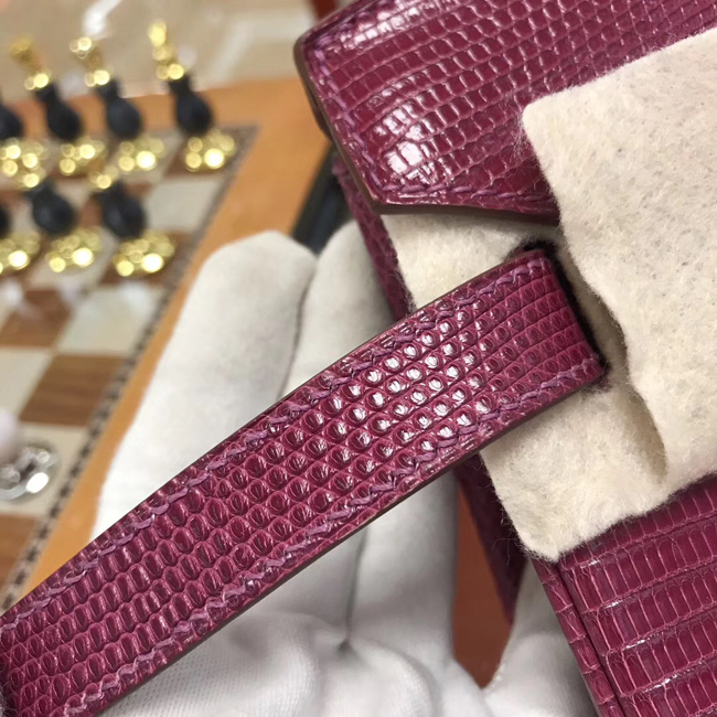 エルメス バーキン30 トスカ リザード シルバー金具