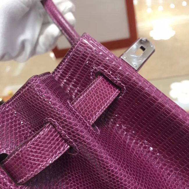 エルメス バーキン30 トスカ リザード シルバー金具