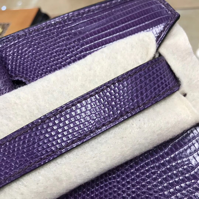 エルメス バーキン30 アイリス リザード シルバー金具