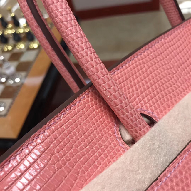 エルメス バーキン30 ローズコンフェッティ リザード シルバー金具