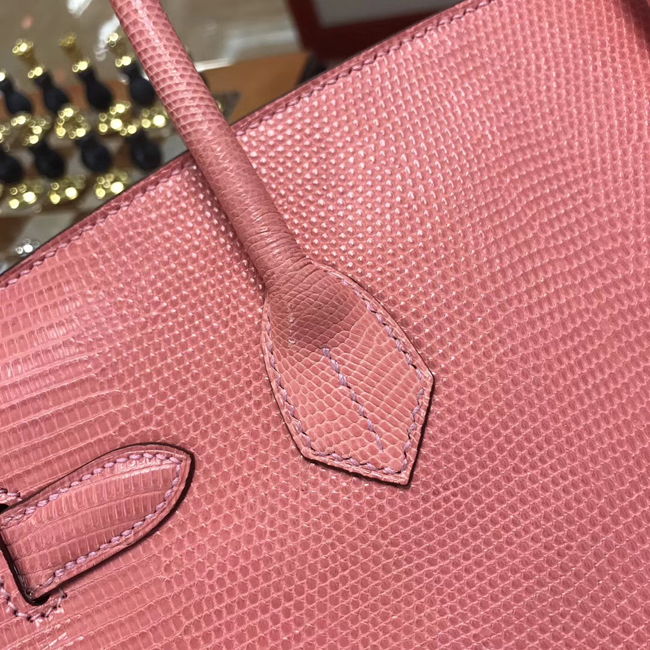 エルメス バーキン30 ローズコンフェッティ リザード シルバー金具
