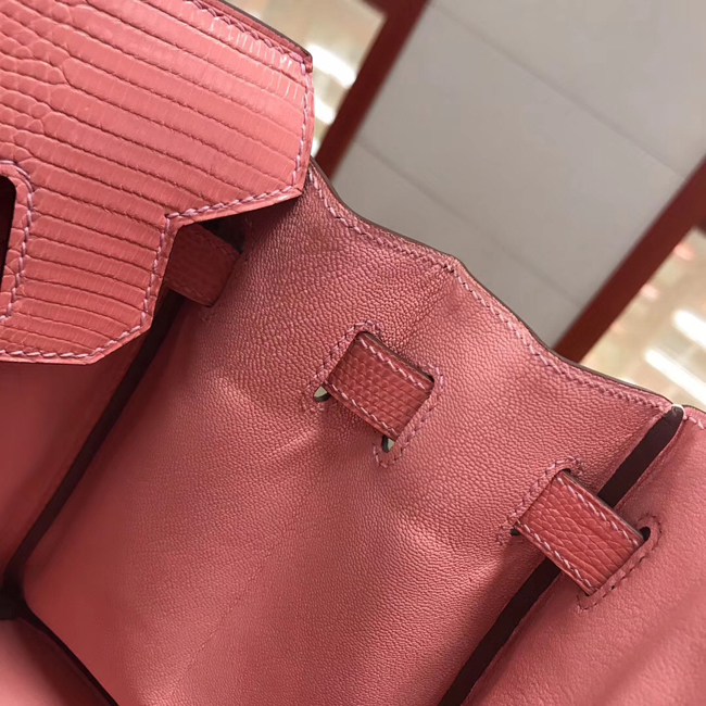 エルメス バーキン30 ローズコンフェッティ リザード シルバー金具