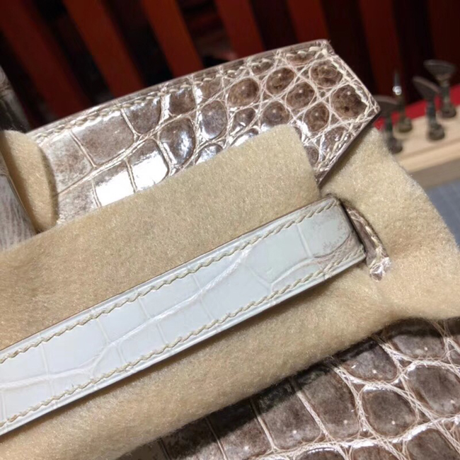 エルメス バーキン30 ヒマラヤ クロコダイル ニロティカスマット シルバー金具