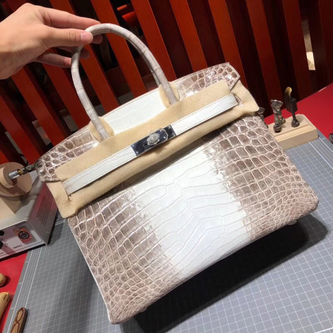 エルメス バーキン30 ヒマラヤ クロコダイル ニロティカスマット シルバー金具
